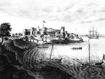 South East view of Geriah Fort, the Landing Place and Entrance from 
